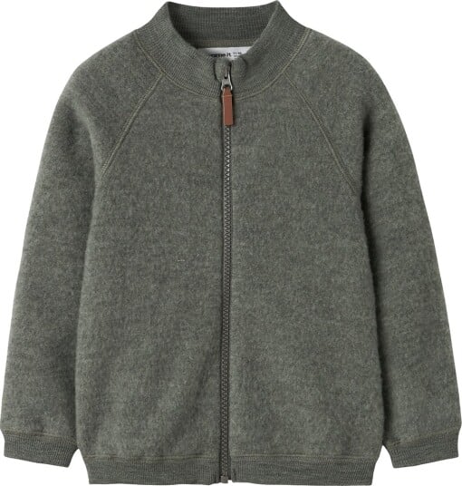 Name It Nmmwmino Wool Brushed Ls Card Green 110