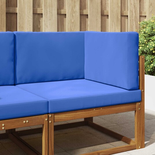 vidaXL Ute sofa pute 3 pcs Kongeblå Polyester