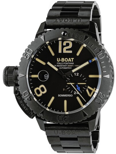 U Boat Herreklokke 9015/mt Dive Watch Sort/Stål Ø46 mm