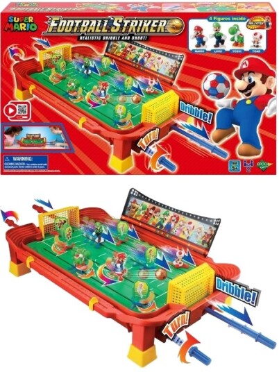 Nintendo Super Mario Football Striker Bordfotballspill Med Mario Luigi Yoshi Og Toad