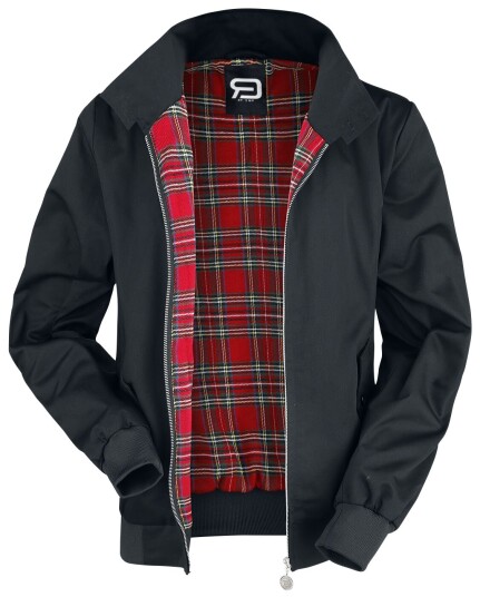 RED by EMP - Rockabilly Overgangsjakke - Larger Than Life Bomber Jacket - S til 5XL - Herrer - svart