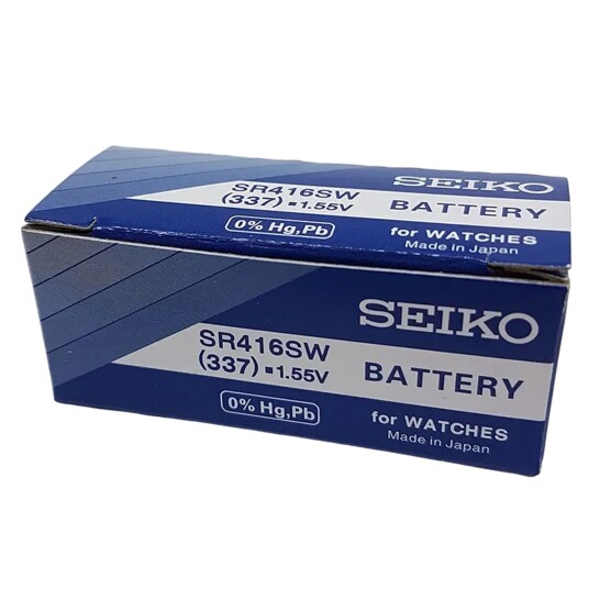 Seiko 1 Stk. 337 Knappcellebatteri SR416SW - Unisex - Silver oxide Seiko 1 Stk. 337 Knappcellebatteri SR416SW - Unisex - Silver oxide