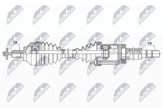 Nty Drivaksel NTY NPW VV 138 Nty Drivaksel NTY NPW VV 138