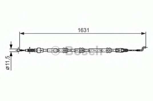 Bremsewire BOSCH 1 987 482 376 Bremsewire BOSCH 1 987 482 376