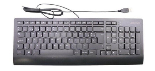 Lenovo Slim - keyboard - Spanish - black - Tastatur - Spansk - Svart