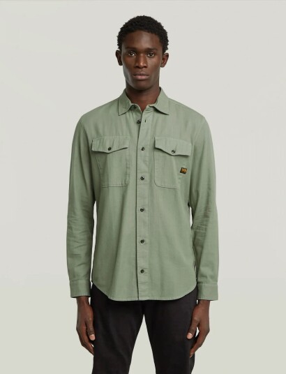 G Star Marine Slim Shirt L\S Khaki green M G Star Marine Slim Shirt L\S Khaki green M