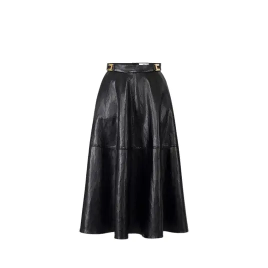 Elisabetta Franchi Dame Skjørt Svart L, Elisabetta Franchi Dame Skjørt Svart L,