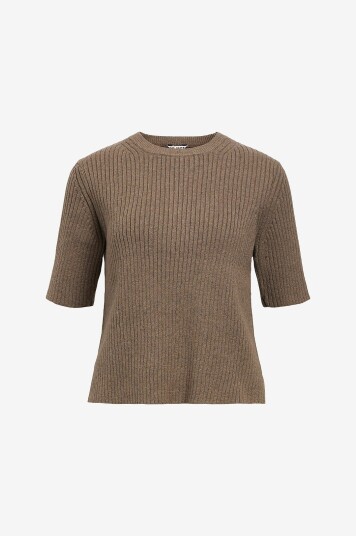 Object - Pullover objElva 2/4 RE O-neck Knit - Grå Object - Pullover objElva 2/4 RE O-neck Knit - Grå
