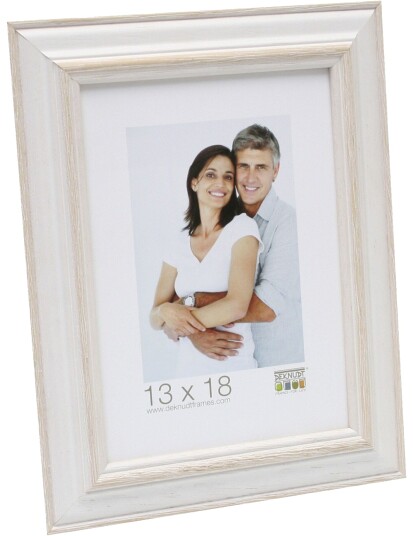 Deknudt S221H1 Billedramme 13x18cm Hvid/Beige Tre