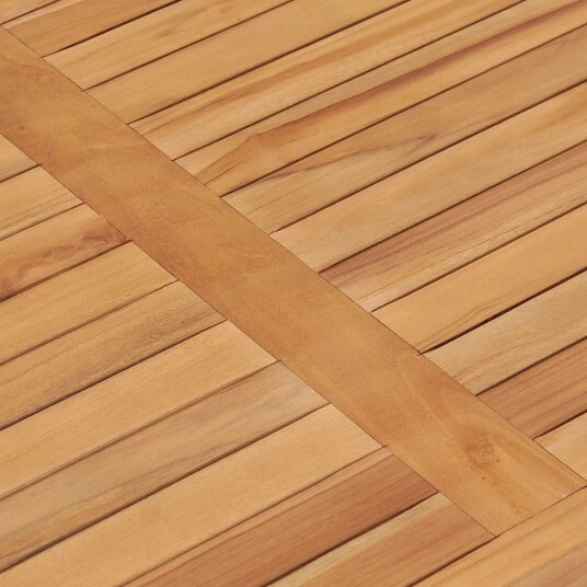 vidaXL Spisebord 120x70x77 cm heltre teak