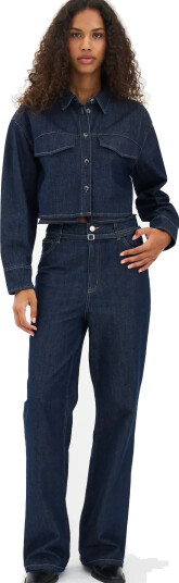 IVY Copenhagen Ivy-Brooke Belted Jeans Wash Manhat - Navy - 27
