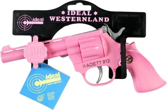 Schrödel Kadett Lekepistol 19 cm 100 skudd 6+ år Rosa