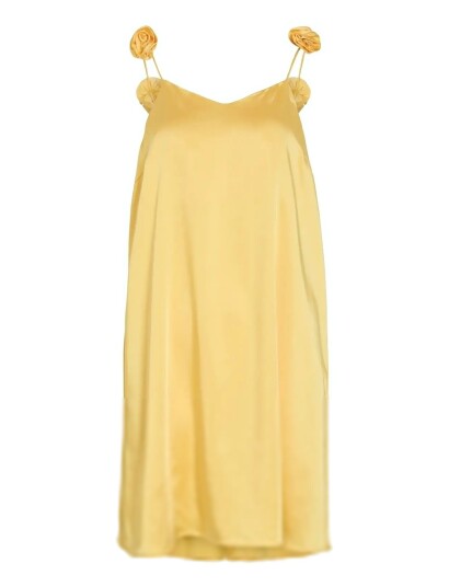 Vila Vicille Vneck Rose Singlet Shor Dress/Dc Yellow 40 Vila Vicille Vneck Rose Singlet Shor Dress/Dc Yellow 40
