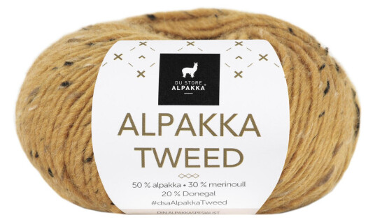 DSA , Alpakka Tweed garn 118 Gul