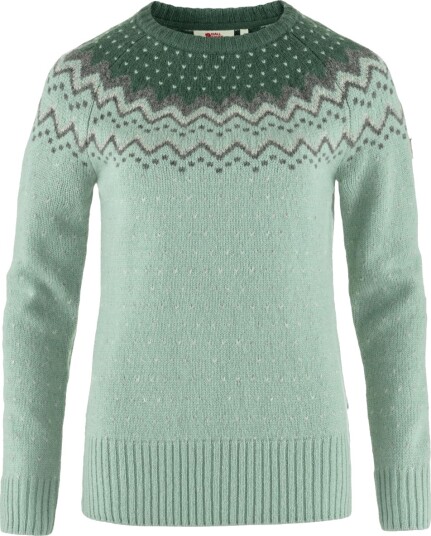 Fjellreven  ÖVik Knit Sweater W Dame, 674-679 Misty Green-Deep Patina, M
