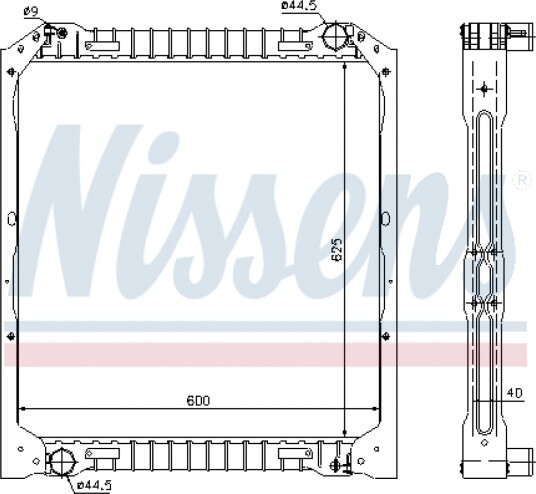 Radiator NISSENS 62349A