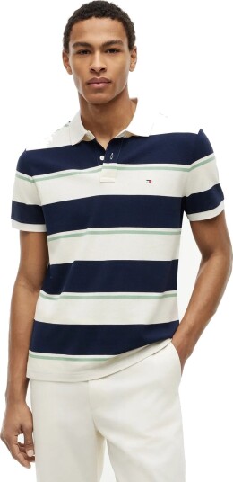 Tommy Hilfiger Varied Roadmap Stripe Reg Polo   Multi/patterned   XS