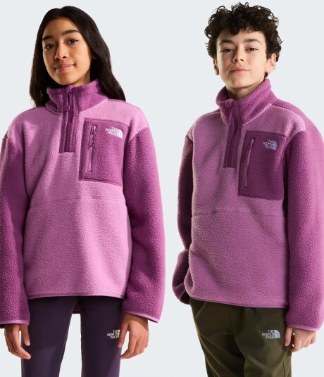 The North Face Teen Yumiori 1/4 Zip Jacket   Purple   S