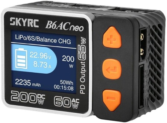 SkyRC B6AC Neo Batterilader 200W DC/60W AC for RC-Kjøretøy med 1.77" Display SkyRC B6AC Neo Batterilader 200W DC/60W AC for RC-Kjøretøy med 1.77" Display