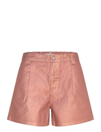 Dante6 Dante6 Veralyn Metallic Jeans Shorts   Pink   44