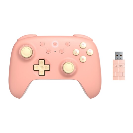 8bitdo Ultimate 2c 2.4g Trådløs Kontroller Hall Effect Peach