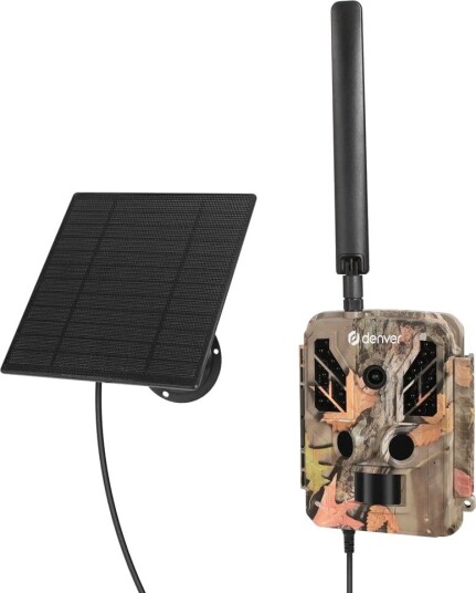 DENVER WSL-8050 - Wildlife camera with 8MP CMOS 4G to connect to Trail cam go application and 5W solar panel DENVER WSL-8050 - Wildlife camera with 8MP CMOS 4G to connect to Trail cam go application and 5W solar panel