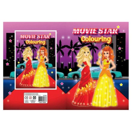 A4 Movie Stars Malerbok 16 Sider