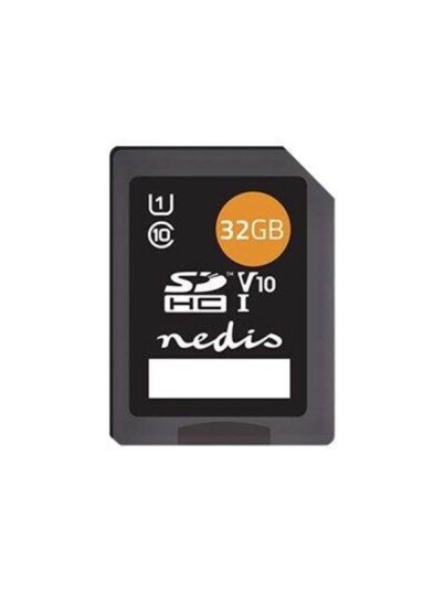 Nedis MSDC32100BK - flash memory card - 32 GB - SDHC UHS-I Nedis MSDC32100BK - flash memory card - 32 GB - SDHC UHS-I