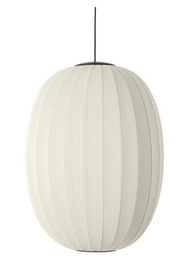 Made By Hand Knit-Wit Høy/Oval Taklampe Ø65 Perlehvit LED
