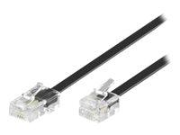 MicroConnect Modular - Nettverkskabel - RJ-11 (hann) til RJ-45 (hann) - 2 m - svart MicroConnect Modular - Nettverkskabel - RJ-11 (hann) til RJ-45 (hann) - 2 m - svart