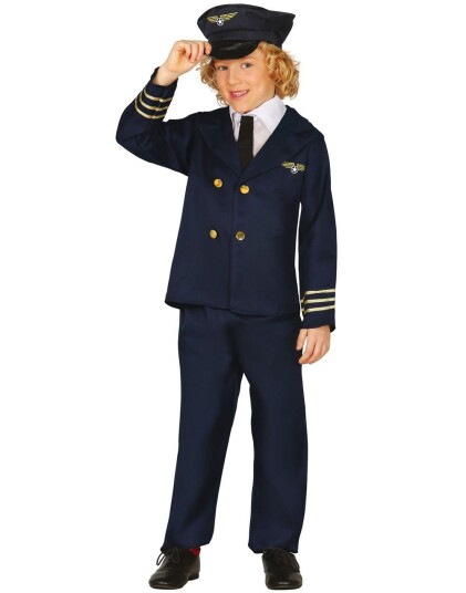 Pilot Kostyme med Hatt til Barn Strl 10 12 år Pilot Kostyme med Hatt til Barn Strl 10 12 år