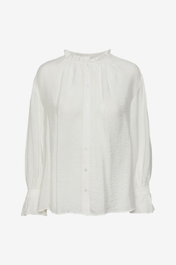 pieces - Bluse pcMarica LS Shirt - Hvit
