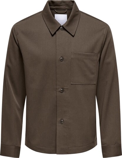 ONLY & SONS Onsmiro Reg 0346 Overshirt Frml DEMITASSE XXL