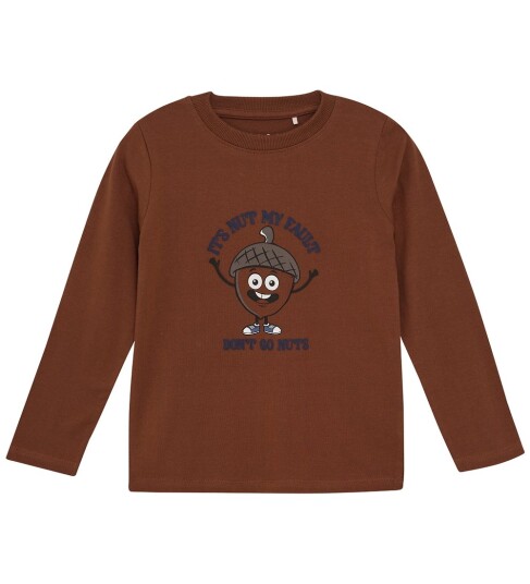 Minymo T-Shirt Ls Brown 98 Minymo T-Shirt Ls Brown 98
