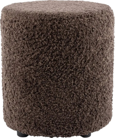 House Puff 40 cm Rund Teddy Brun