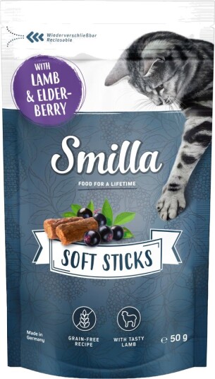 Smilla Soft Sticks Og Hyllebær Lam 3 X 50 G