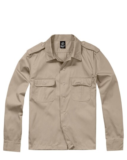 Brandit U.S. Langermet Skjorte Beige