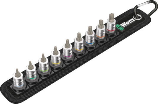 Wera 1/4" Torx Hylsesett 9 Deler TX8-TX40