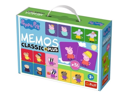Peppa Pig Memos Classic & Plus Brettspillutvidelse Minne 3 År