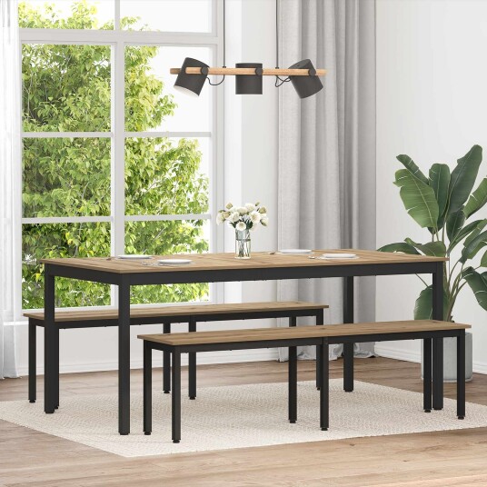 vidaXL Spisebord 180 x 90 x 75 cm Konstruert tre Rektangulær
