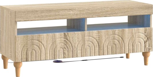 vidaXL LED TV skap Sonoma eik Konstruert tre