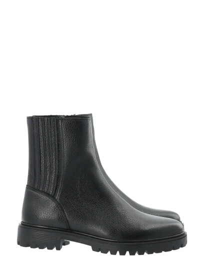 Bianco Biagina Mid Chelsea Boot Tumbled Leather - Black - 40 Bianco Biagina Mid Chelsea Boot Tumbled Leather - Black - 40
