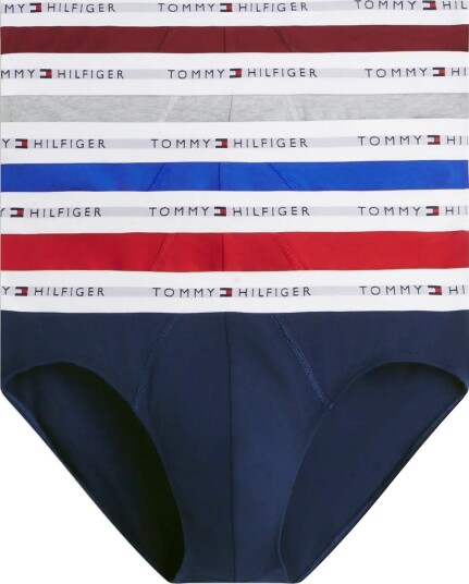 Tommy Hilfiger 5P Brief MD RD CRB NV LT GR HTHR BURG NO BL S