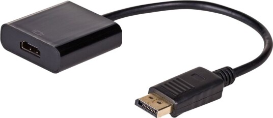 Akyga Video Adapter Displayport Hann Til Hdmi Hunn 15 Cm Svart