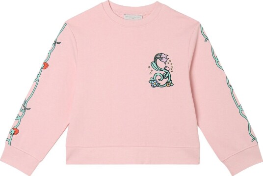 Stella McCartney Kids Collegegenser   Rosa m. Blomster   Stella McCartney Kids   8 år 128   Collegegenser