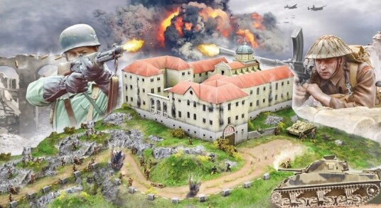 Italeri 1:72 Montecassino 1944 Gustav-linjen Slagscene Modellsett Italeri 1:72 Montecassino 1944 Gustav-linjen Slagscene Modellsett
