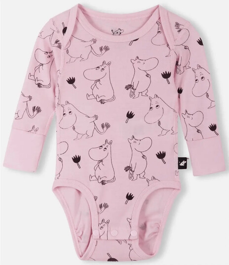 Reima Bodysuit Moomin Raraste Pink 62