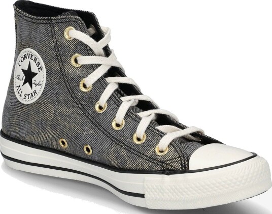 Converse Chuck Taylor All Star BLACK/GOLD/VINTAGE WHITE 35