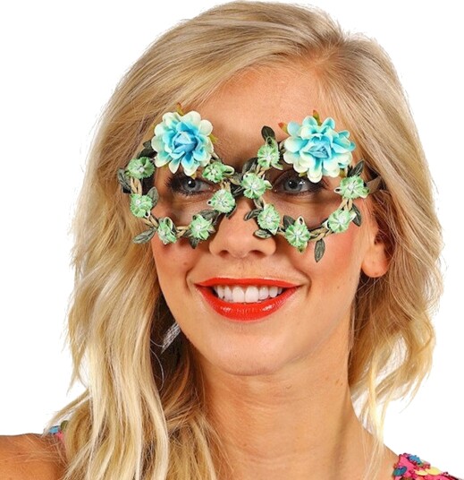 Thetru B.v. Briller Blomster Turkis One size 3088-1500-0ONE