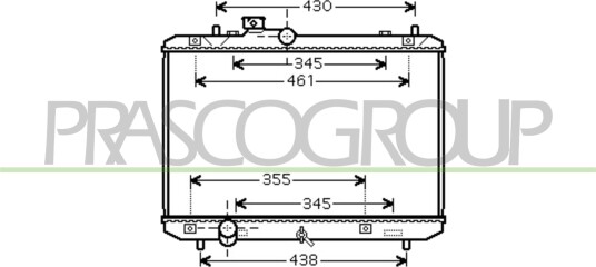 PRASCO SZ034R003 Radiator motorkjøling